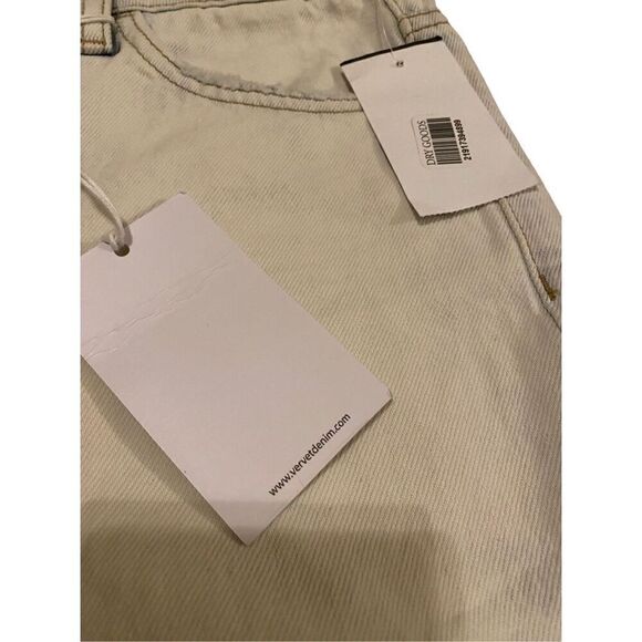 Nwt Vervet By Flying Monkey Emma Mom Lightwash Jeans Straight Leg Denim Destroye - Picture 9 of 15